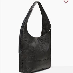 Unlined Slouchy Hobo With Whipstitch